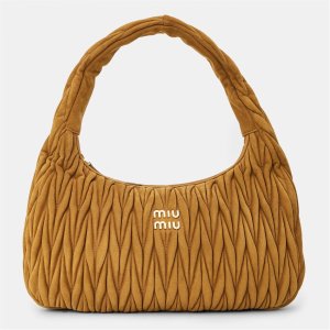 Miu Miu  麂皮单肩包 