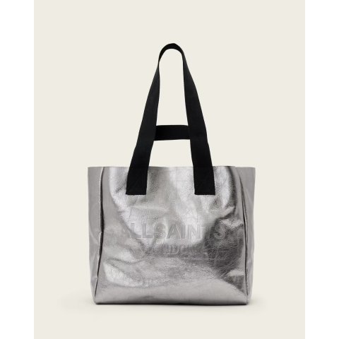 AllSaints Izzy 金属皮托特包