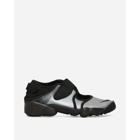 Air Rift 女士皮革凉鞋 银黑色