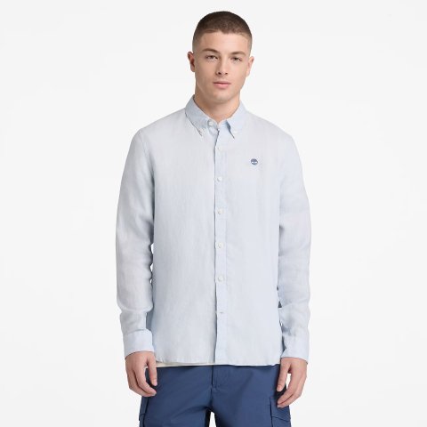 TimberlandMill Brook 男士麻织衬衫 灰色