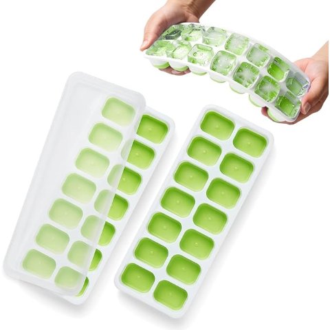  硅胶冰格 2件 绿色