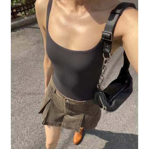 SKIMS女士棉质吊带背心