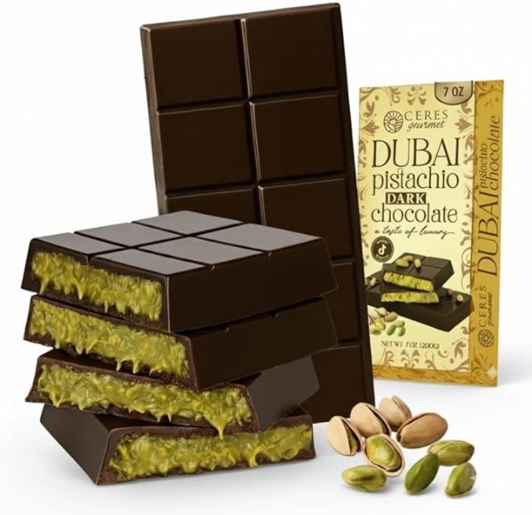 Dubai 脆皮欧培尔坚果巧克力棒 200g