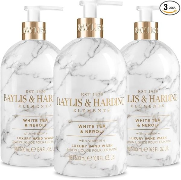 Baylis & Harding白茶橙花洗手液500ml*3