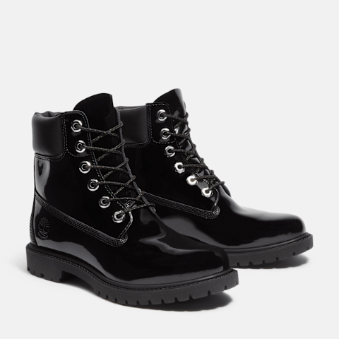 Timberland6英寸防水女靴 黑色