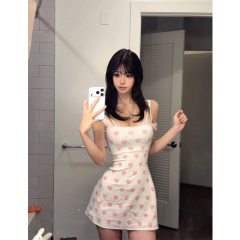 SKIMSPointelle 短袖连衣裙