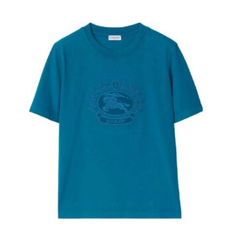 Burberry刺绣标志棉质T恤