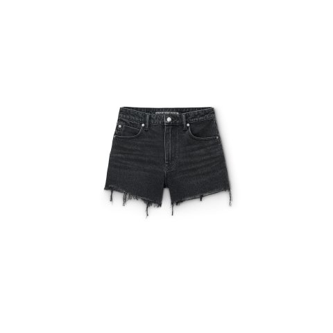 Alexander Wang Bite 高腰牛仔短裤 灰色