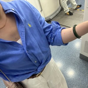 大童短袖牛津衬衫