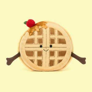 Jellycat清晨，就让华夫饼拥抱开启美好的一天吧华夫饼