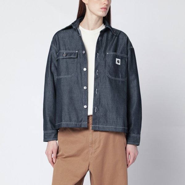Louis 牛仔衬衫夹克 蓝色