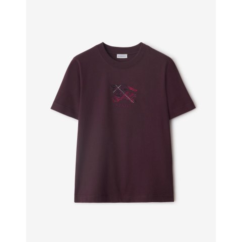 BurberryKnight 格纹棉T恤