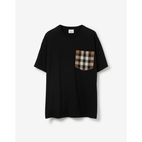 BurberryCheck Pocket 棉T恤