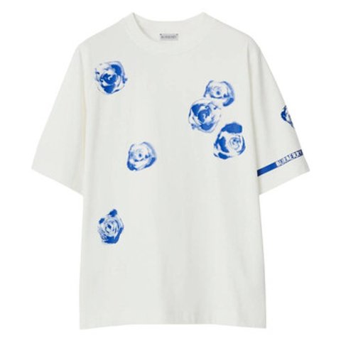 Burberry棉质玫瑰印花T恤