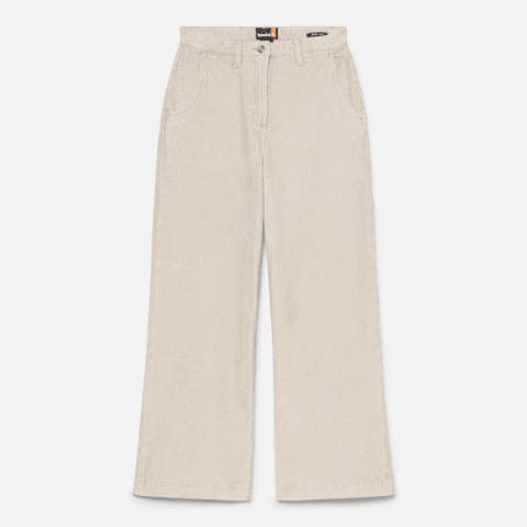 Timberland灰色灯芯绒阔腿裤 女款