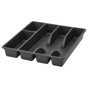 Ikea SMACKER 餐具收纳盘 31x26厘米 灰色