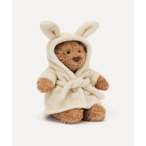 JellycatBartholomew Bear 浴袍毛绒玩具