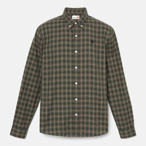 TimberlandSolucell Air 男士格纹衬衫 深绿色