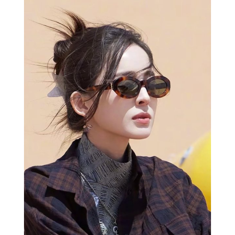 Saint Laurent娜扎类似款Saint Laurent Cat Eye 黑色太阳镜