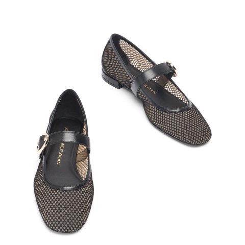 Stuart Weitzman ARABELLA MARY JANE 女士黑色单鞋