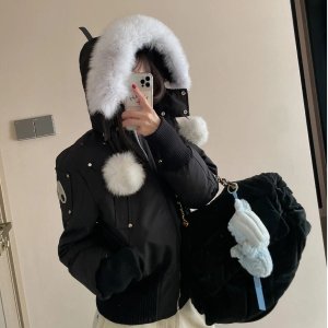 Moose Knuckles类似款！！女生可入L/XLMoose Knuckles 羊皮飞行派克 大童