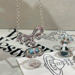 西太后官网 <每周上新专帖>海蓝蝴蝶结orb choker£170
