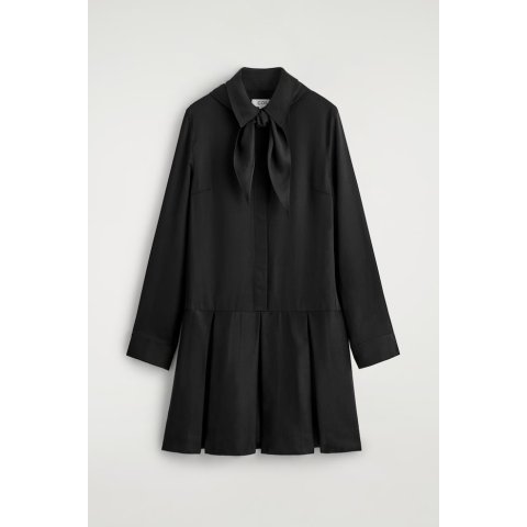 SCARF-DETAIL 低腰迷你连衣裙