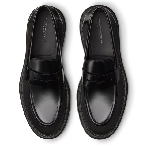 Stuart Weitzman LA PENNY 女士黑色乐福鞋