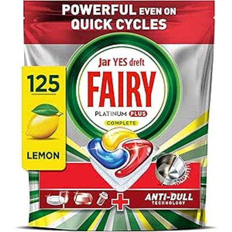 Fairy Platinum Plus 洗碗机片 柠檬 125片