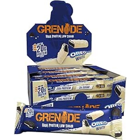 Grenade OREO White 高蛋白能量棒 12支