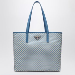 Prada Re-Nylon 印花浅蓝色包
