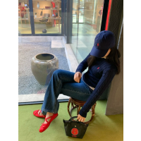 棉质麻花针织毛衣