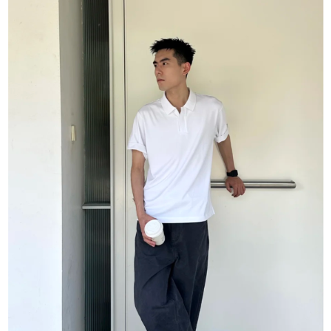 Pallas Pique 白色Polo衫