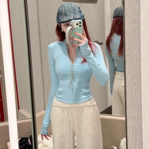 lululemon泡沫云蓝Define Nulu 短款夹克
