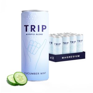 Amazon TRIP 青瓜薄荷气泡饮 120mg 镁 250ml*12