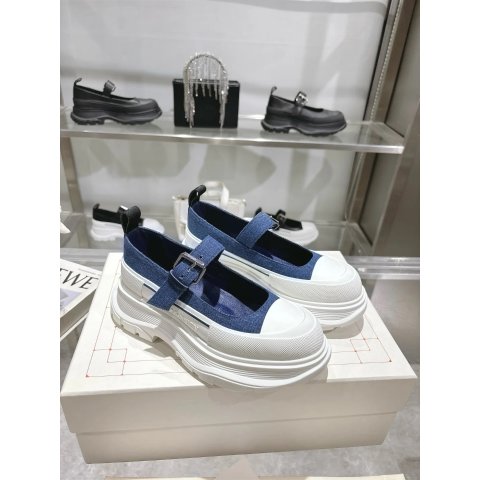 Alexander McQueenAlexander McQueen 牛仔玛丽珍鞋