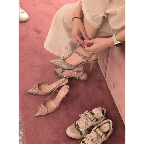 Valentino Garavani Rockstud 高跟鞋 粉色
