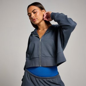 Myprotein Tempo 女士短款连帽卫衣 深蓝色