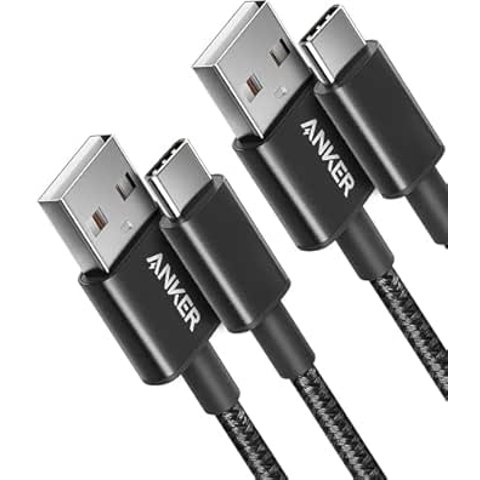 Anker USB-C 编织充电线 3英尺 2条装
