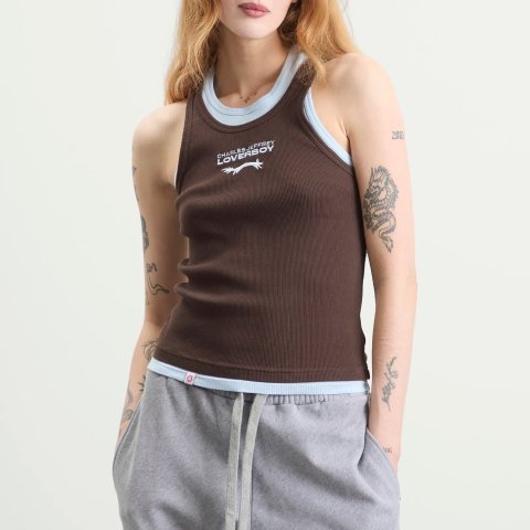 Charles Jeffrey Loverboy 双标背心 棕蓝配色