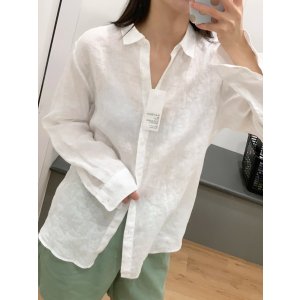Uniqlo这很拉夫啦UNIQLO 100%亚麻女衬衫