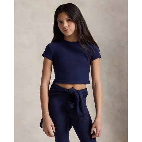 Ralph Lauren 女童罗纹T恤