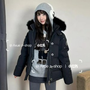 Moose Knuckles类似款！！女生可入L/XLMoose Knuckles 大童羊毛饰边派克羽绒服