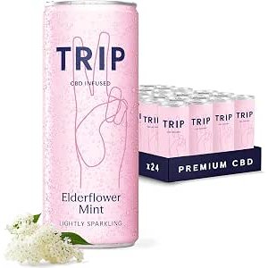 Amazon TRIP CBD接骨木花薄荷苏打饮料 24x250ml 罐