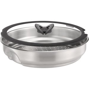 Tefal Ingenio 不锈钢蒸锅 玻璃盖 24cm