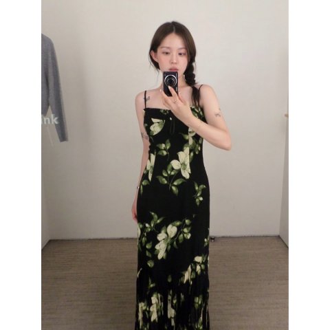 Vea 雪纺印花长裙