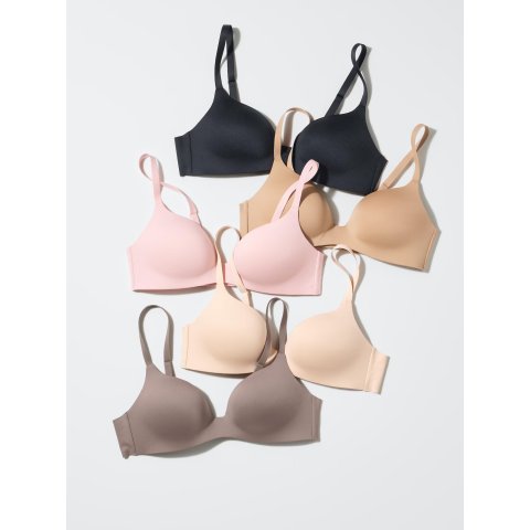 Uniqlo5色可选3D立体无钢圈内衣