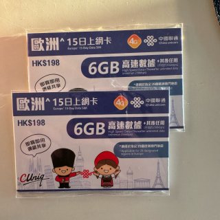 欧洲 data sim card ...