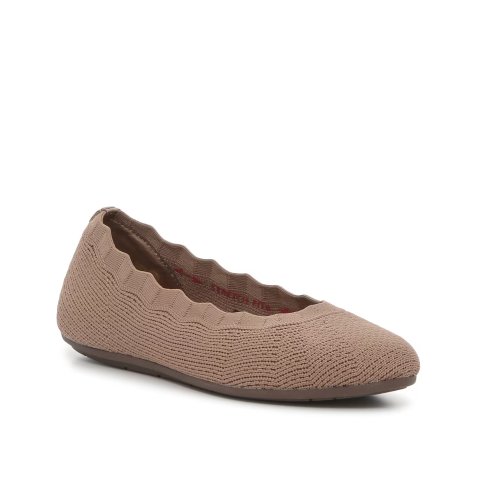 Skechers编织平底鞋