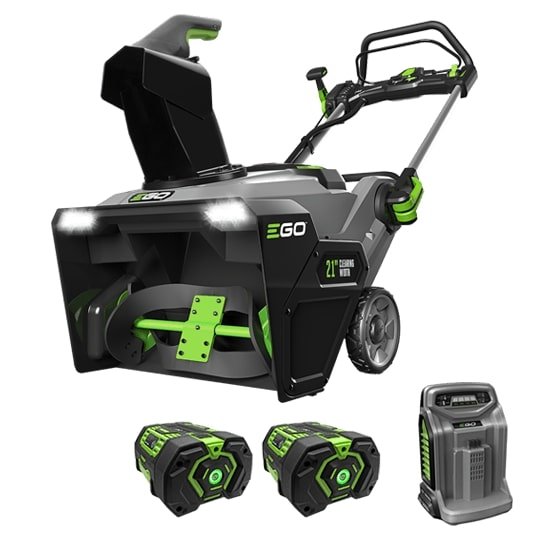 EGO 21" Single-stage Dual Port Snow Blower Kit w/ 2 7.5 Ah Charger